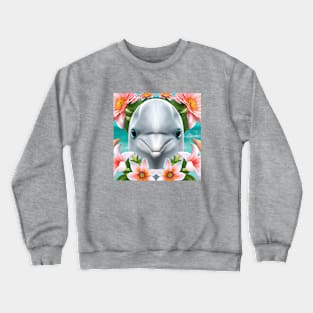 Smiling Dolphin Crewneck Sweatshirt